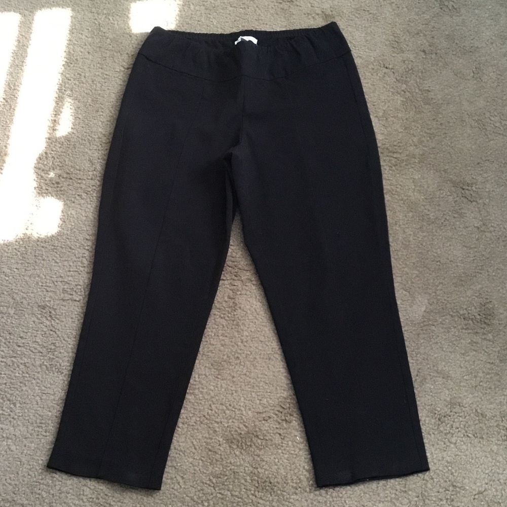 Black Office Trousers‎ Straight Leg Size 12P
